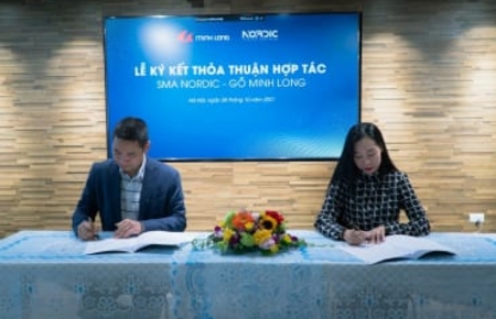 SIGNING AGREEMENT BETWEEN MINH LONG WOOD AND SMA NORDIC