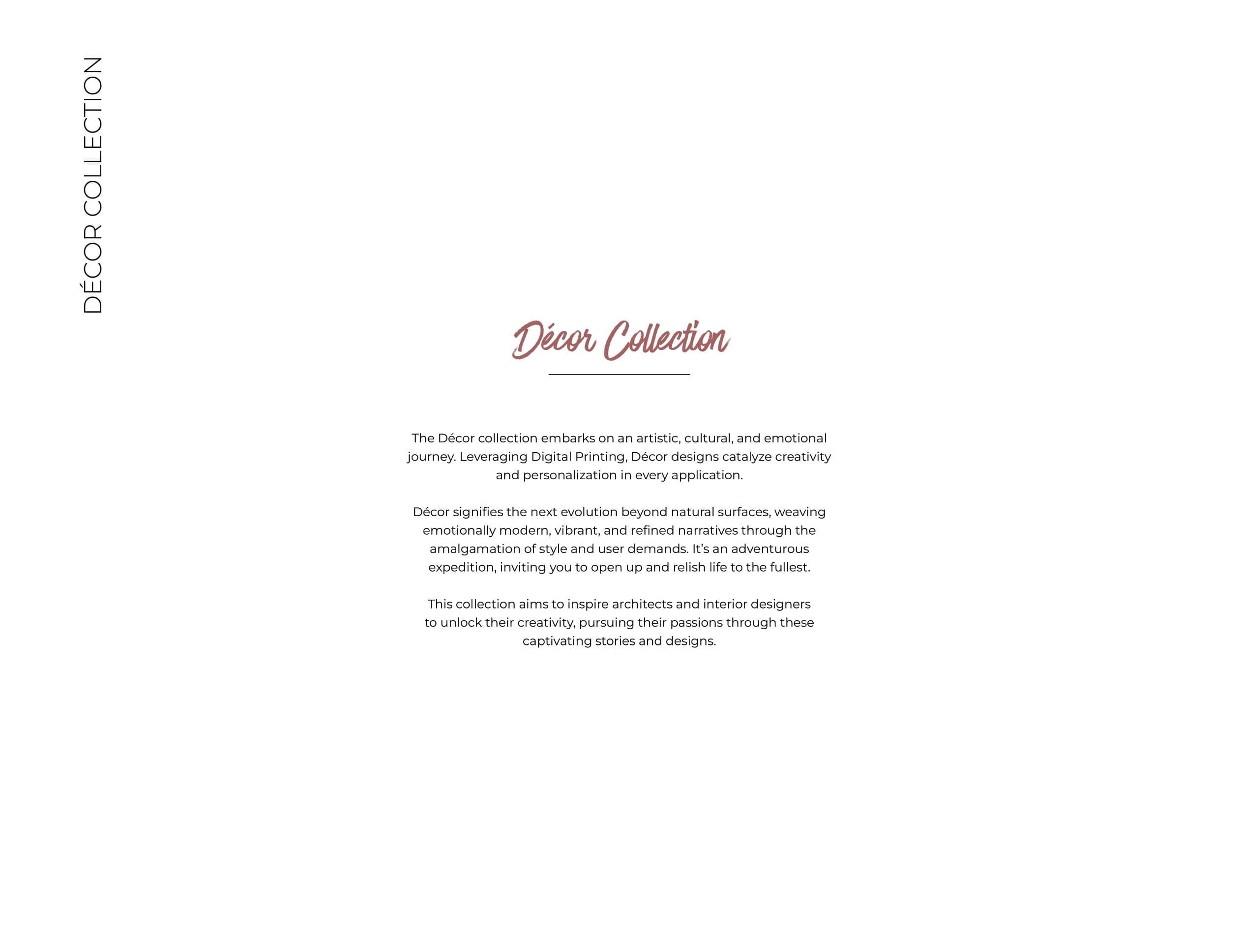 [CATALOGUE] DÉCOR – DÉCOR COLLECTION 2022 - 01