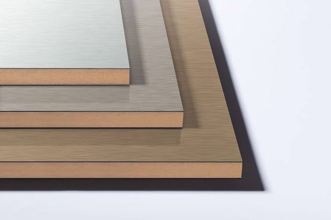 Tấm laminate kim loại trên MDF