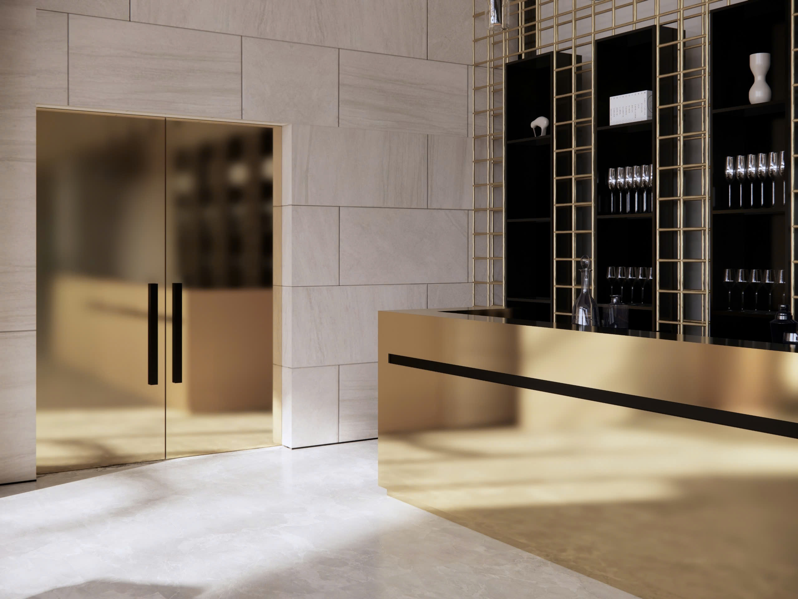 Laminate kim loại trong không gian nội thất nhà ở