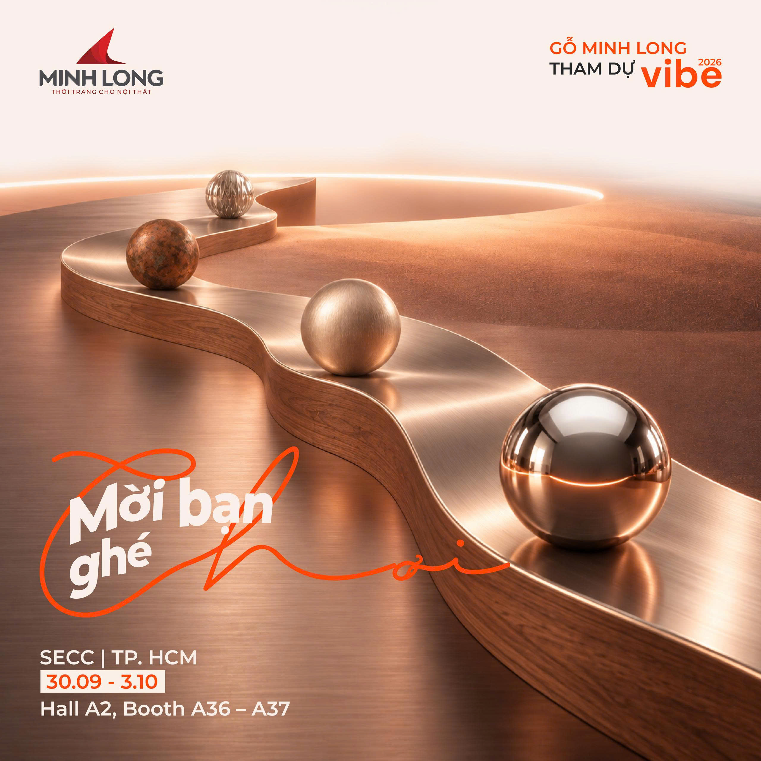 Gỗ Minh Long tham dự VIBE 2026 với Pavilion Chơi và ra mắt Bộ sưu tập mới