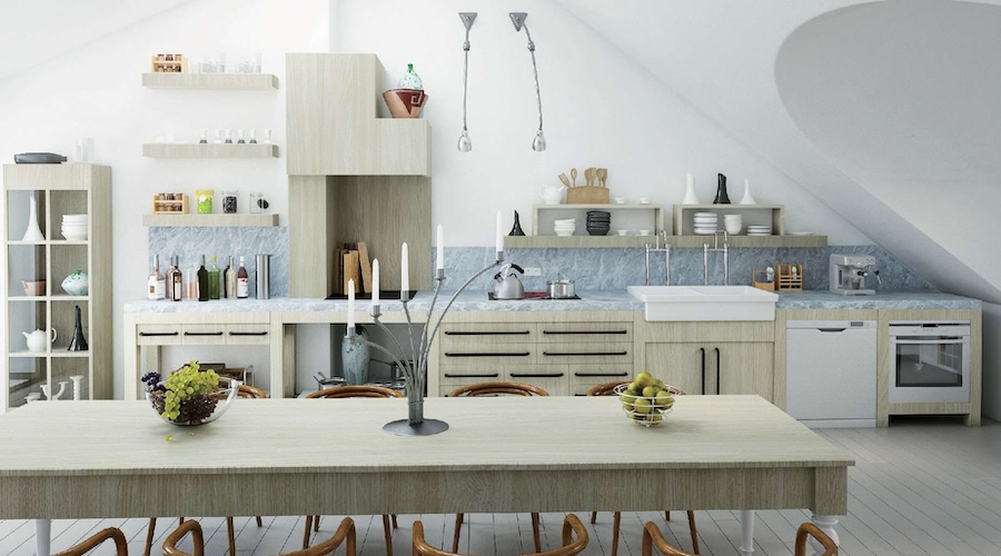 Không gian nội thất ứng dụng Catania Laminate