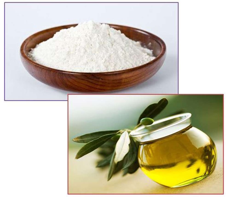 dung bot mi va dau oliu