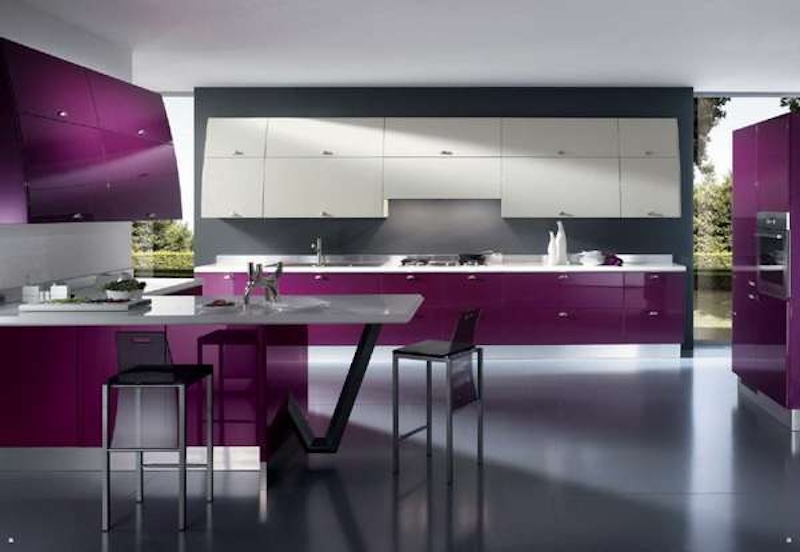 tu bep laminate hg mau tim xam trang