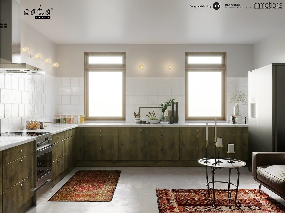 cata laminates cho phong bep dep